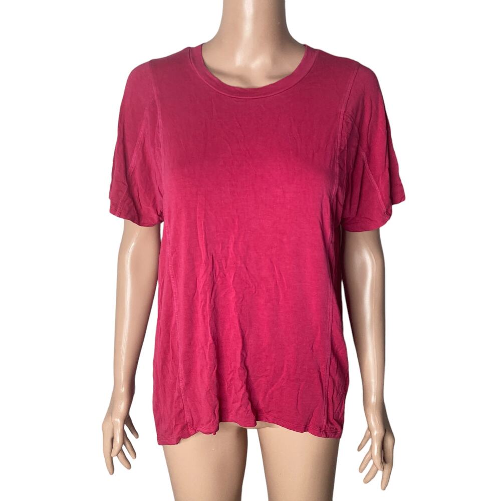 Dear John Tshirt Womens XS Fuschia Hot Pink Stretch